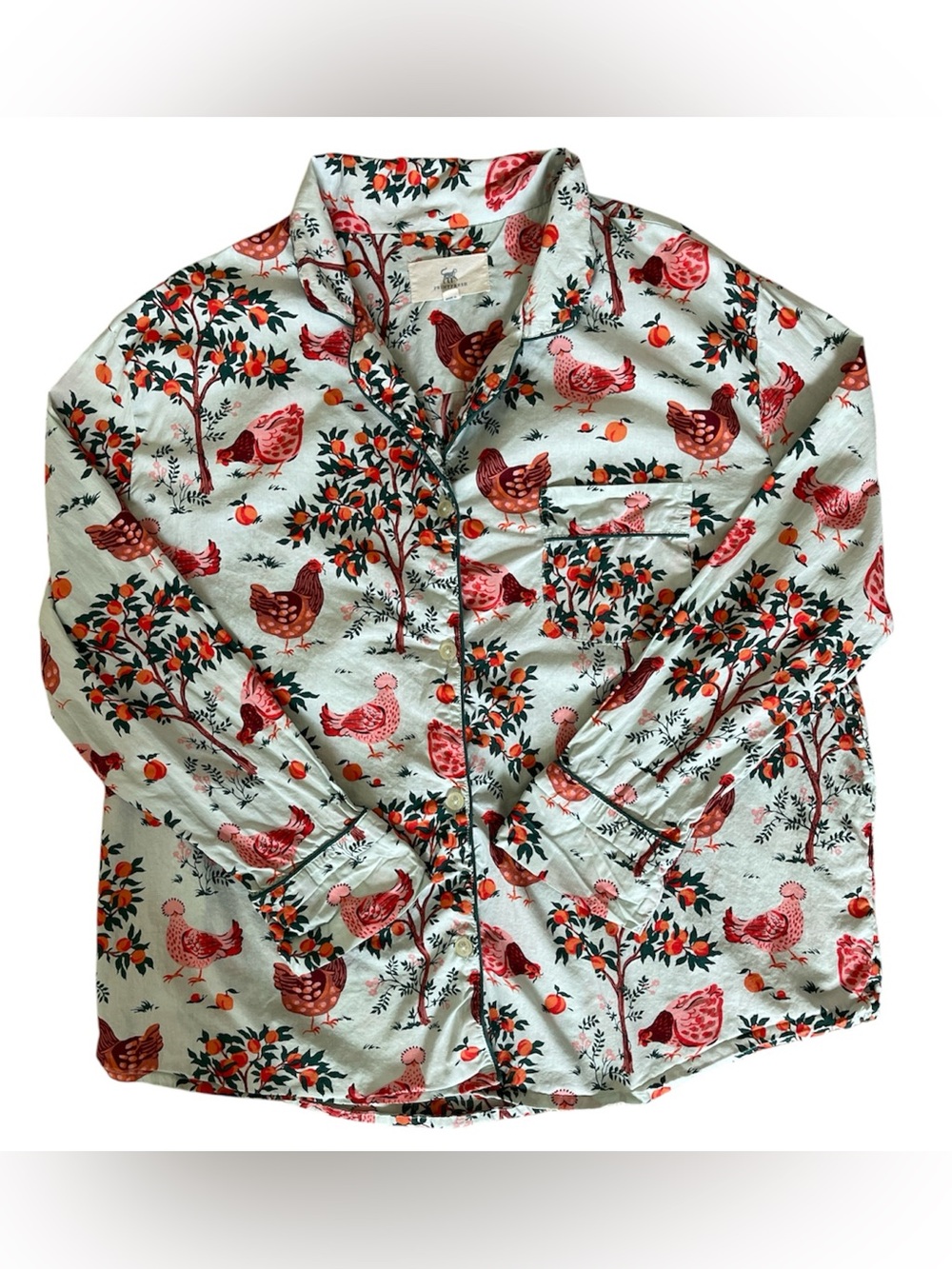 Print Fresh Hen House Print Bottom Up Top Size XL